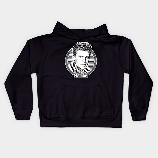 Ricky Nelson // 50s Retro Rock & Roll Aesthetic Kids Hoodie by DankFutura